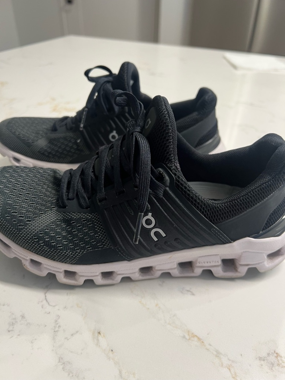 On Running Black and White Women's Running Shoes